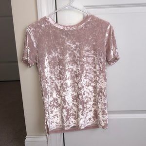 Pink Velvet Tee